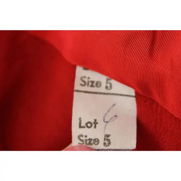 Vintage 1960's Joseph Magnin Red Suede Leather Mod Trench Coat Jacket Small